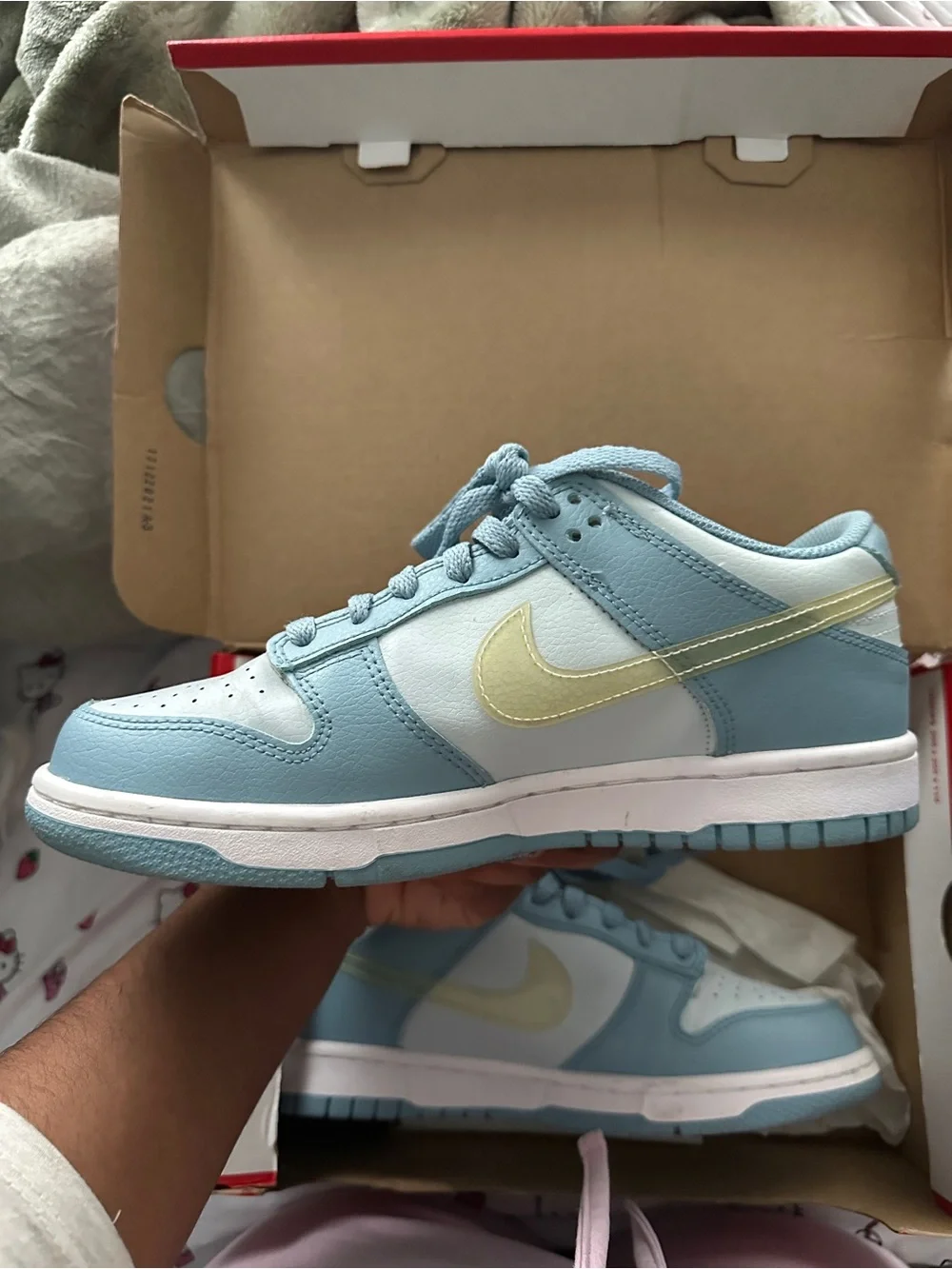 Nike Dunk low “Aura clear/ blue”
